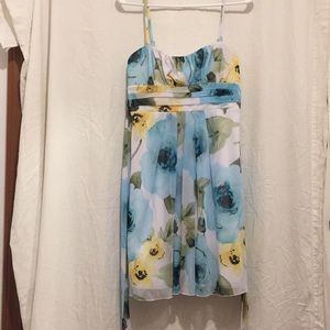 IZ BYER strap Mini floral dress size Medium lined